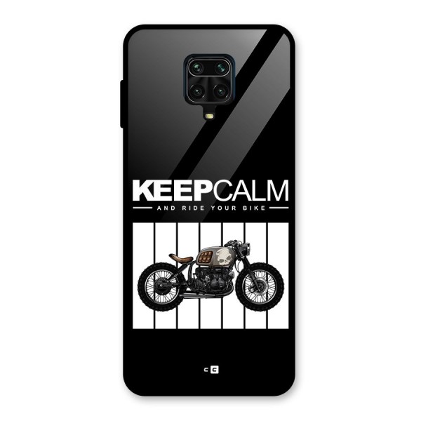 Keeps Calm Glass Back Case for Redmi Note 9 Pro Max