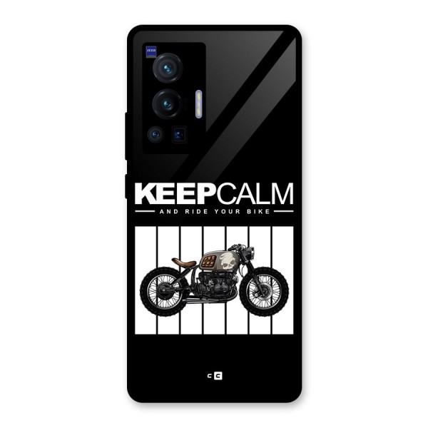 Keeps Calm Glass Back Case for Vivo X70 Pro