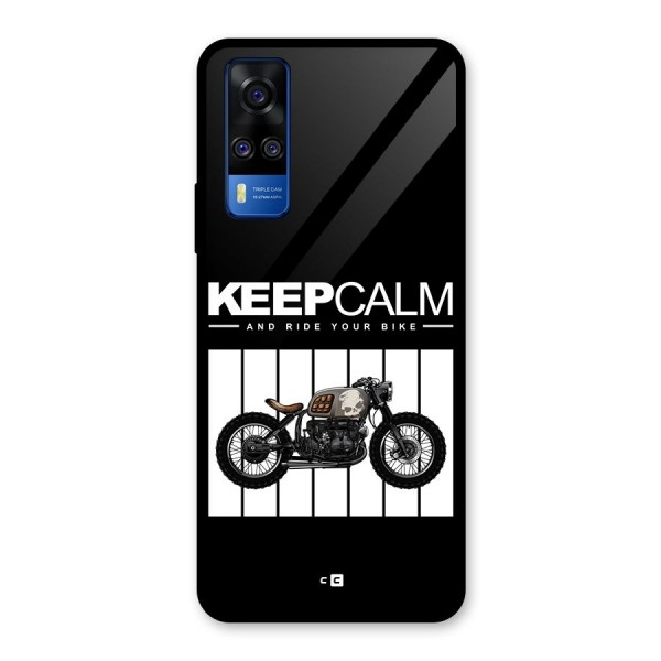 Keeps Calm Glass Back Case for Vivo Y31