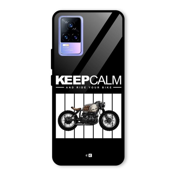 Keeps Calm Glass Back Case for Vivo Y73