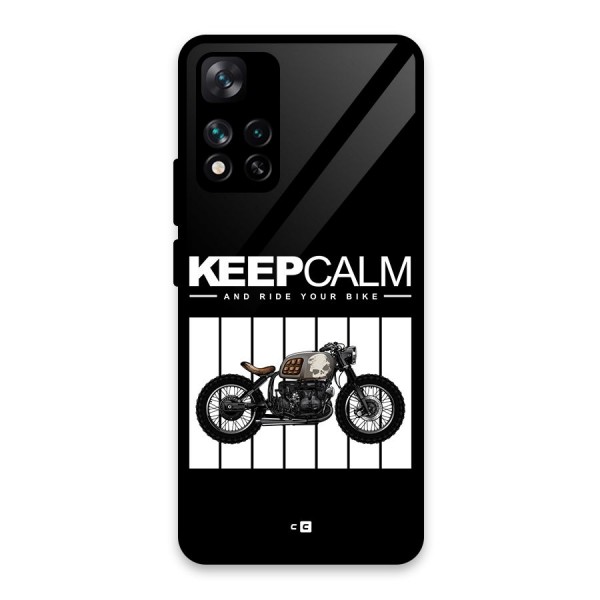 Keeps Calm Glass Back Case for Xiaomi 11i 5G