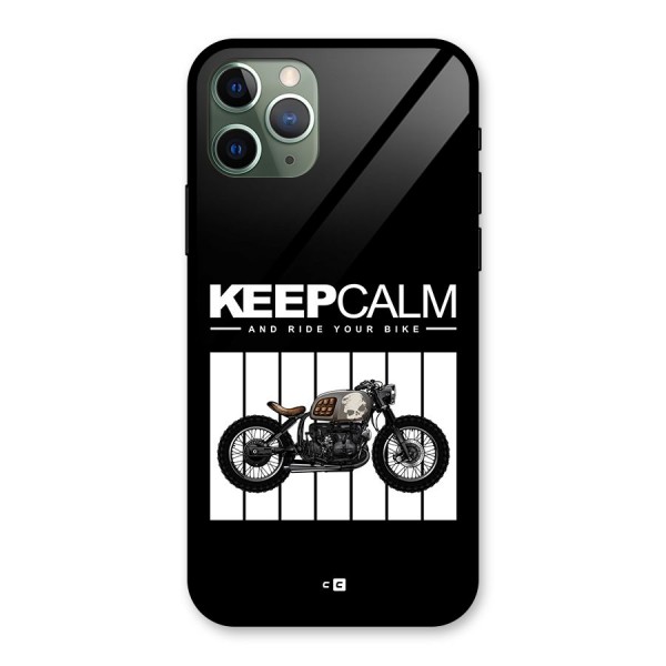 Keeps Calm Glass Back Case for iPhone 11 Pro