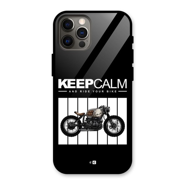 Keeps Calm Glass Back Case for iPhone 12 Pro