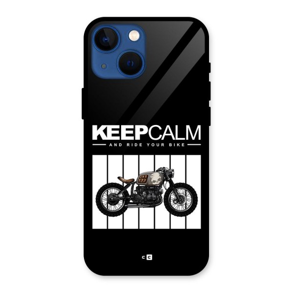 Keeps Calm Glass Back Case for iPhone 13 Mini