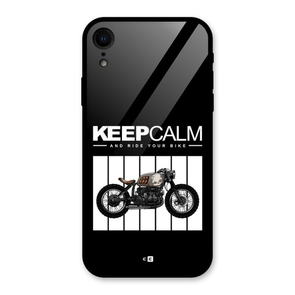 Keeps Calm Glass Back Case for iPhone XR