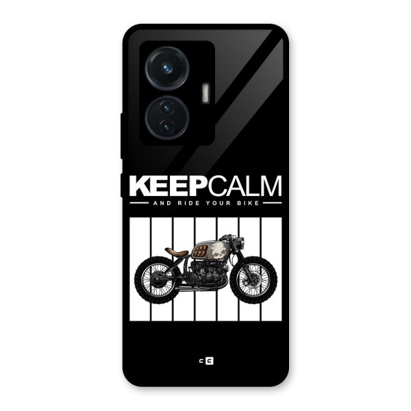 Keeps Calm Glass Back Case for iQOO Z6 44W