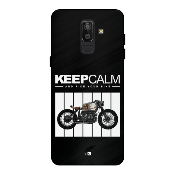 Keeps Calm Metal Back Case for Galaxy J8