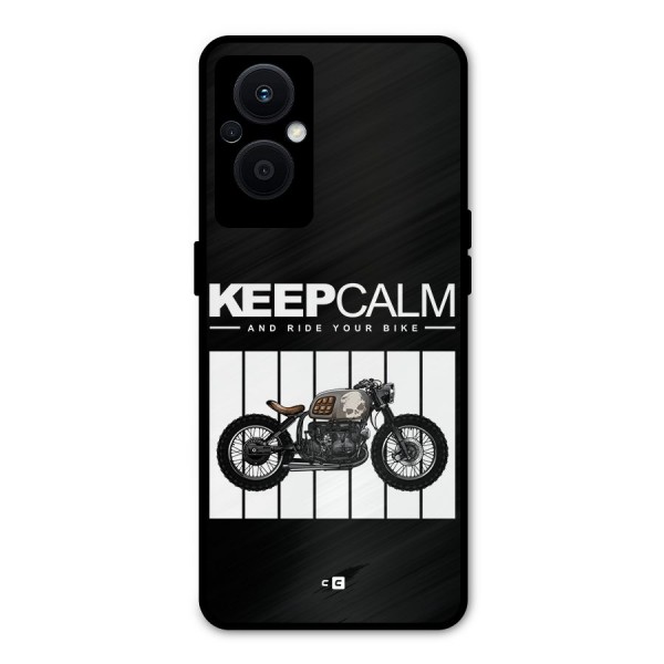 Keeps Calm Metal Back Case for Oppo F21s Pro 5G