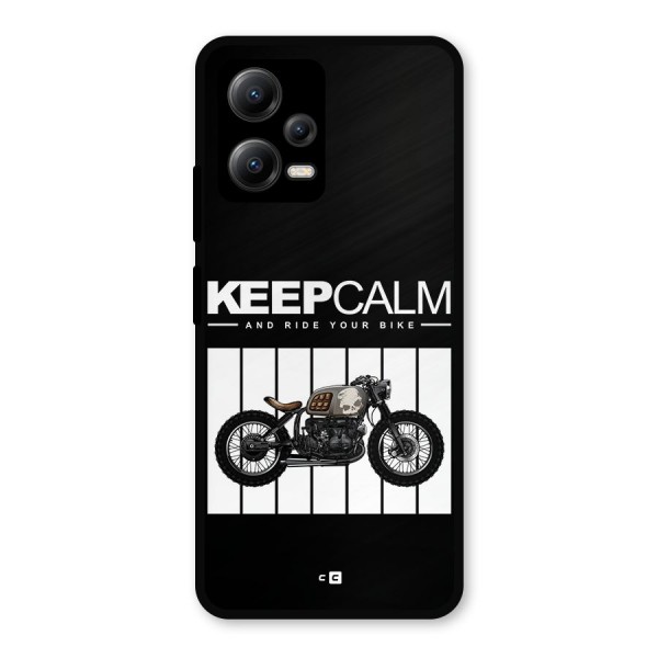 Keeps Calm Metal Back Case for Poco X5