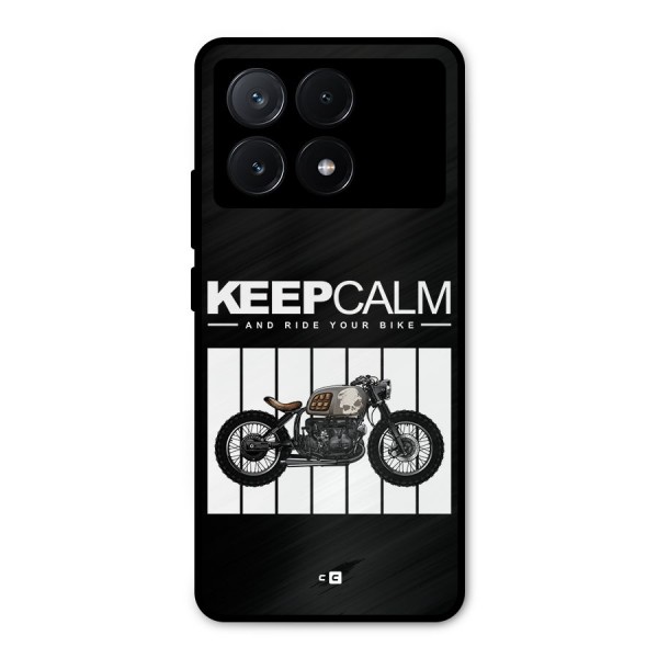Keeps Calm Metal Back Case for Poco X6 Pro