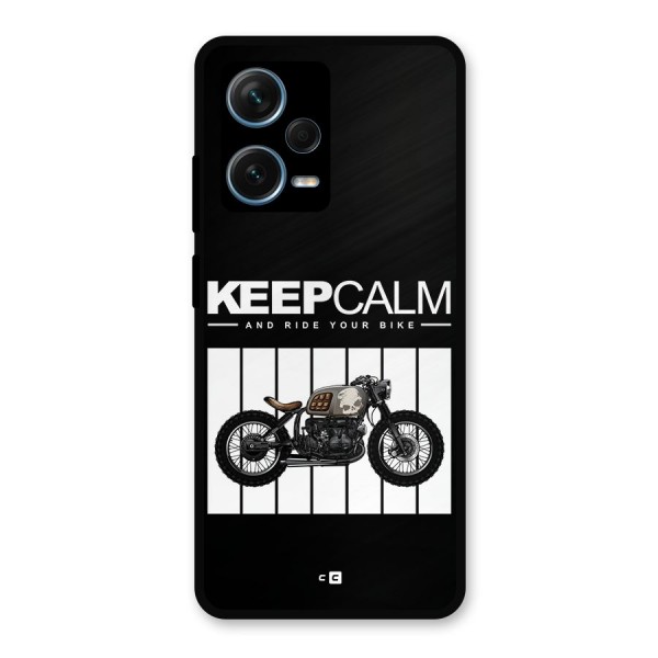 Keeps Calm Metal Back Case for Redmi Note 12 Pro Plus 5G