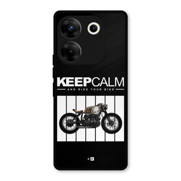 Keeps Calm Metal Back Case for Tecno Camon 20