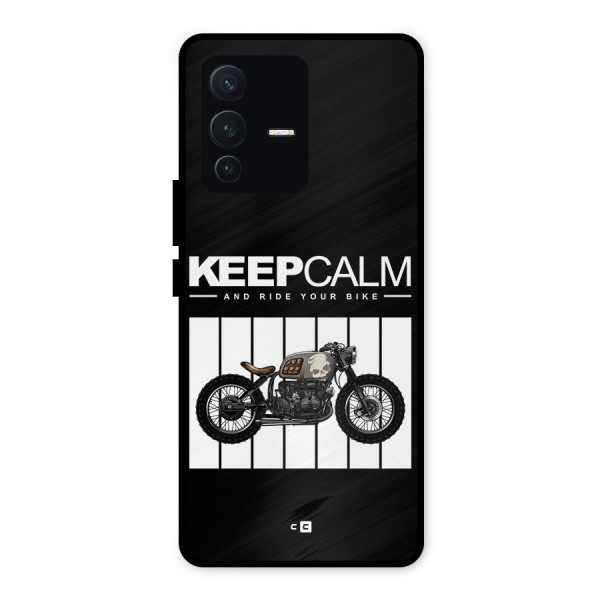 Keeps Calm Metal Back Case for Vivo V23 5G