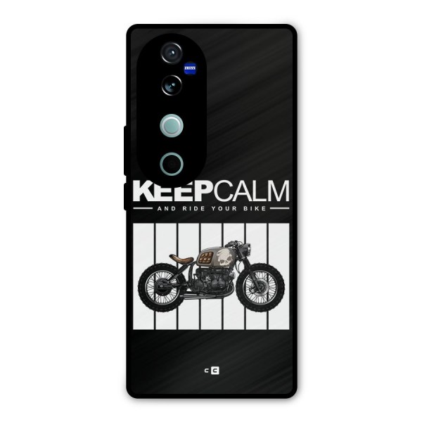 Keeps Calm Metal Back Case for Vivo V40