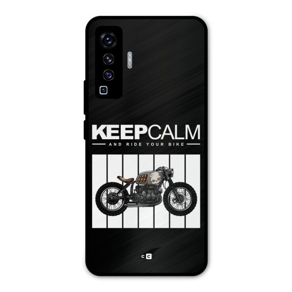 Keeps Calm Metal Back Case for Vivo X50