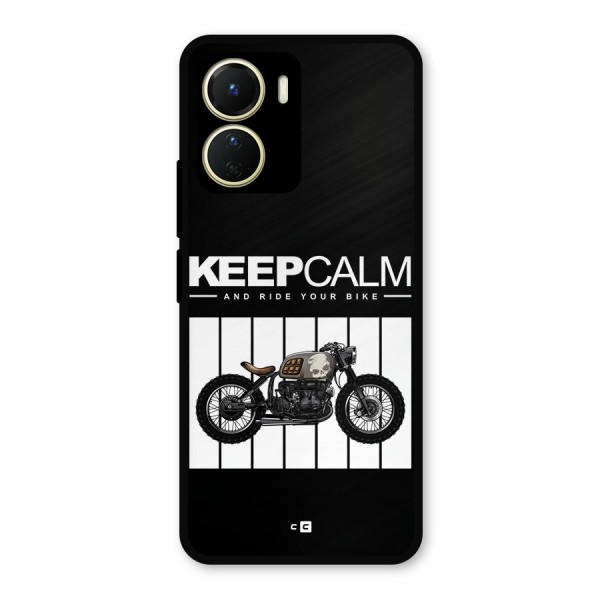 Keeps Calm Metal Back Case for Vivo Y16