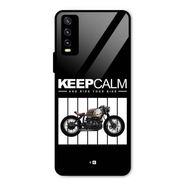Keeps Calm Metal Back Case for Vivo Y20i