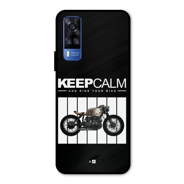 Keeps Calm Metal Back Case for Vivo Y31