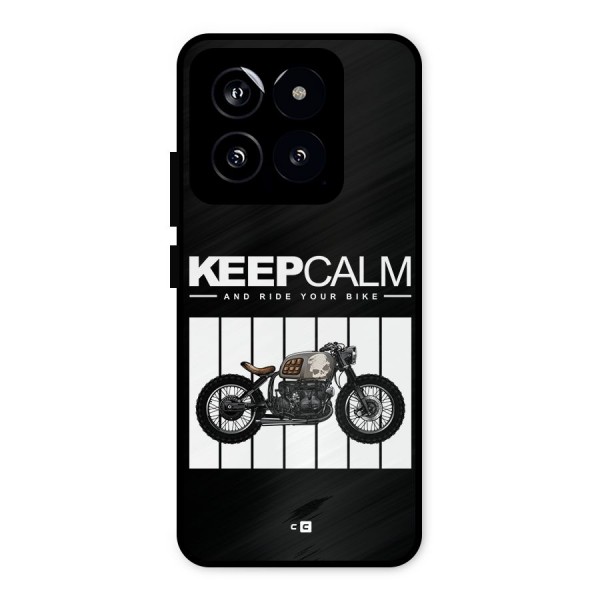 Keeps Calm Metal Back Case for Xiaomi 14