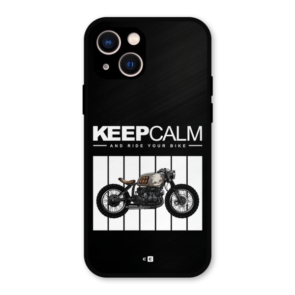 Keeps Calm Metal Back Case for iPhone 13