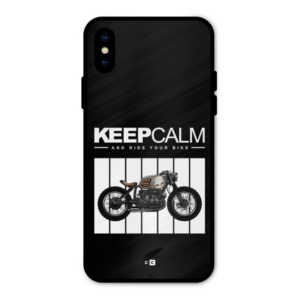Keeps Calm Metal Back Case for iPhone XS
