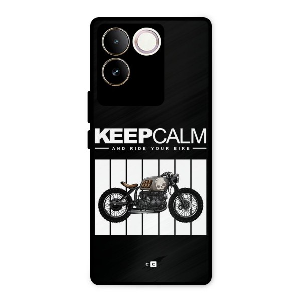 Keeps Calm Metal Back Case for iQOO Z7 Pro