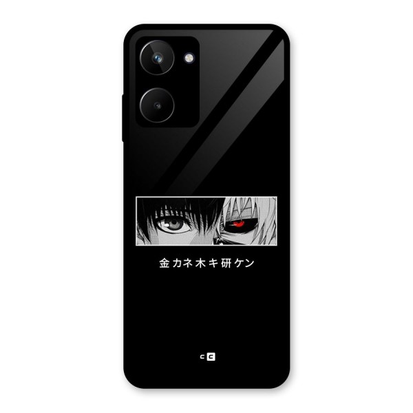Ken Kaneki Minimalistic Art Glass Back Case for Realme 10