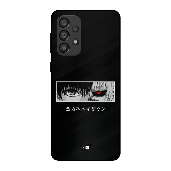 Ken Kaneki Minimalistic Art Metal Back Case for Galaxy A33 5G
