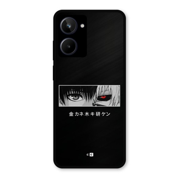 Ken Kaneki Minimalistic Art Metal Back Case for Realme 10