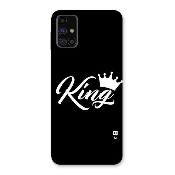 King Crown Typography Back Case for Galaxy M31s