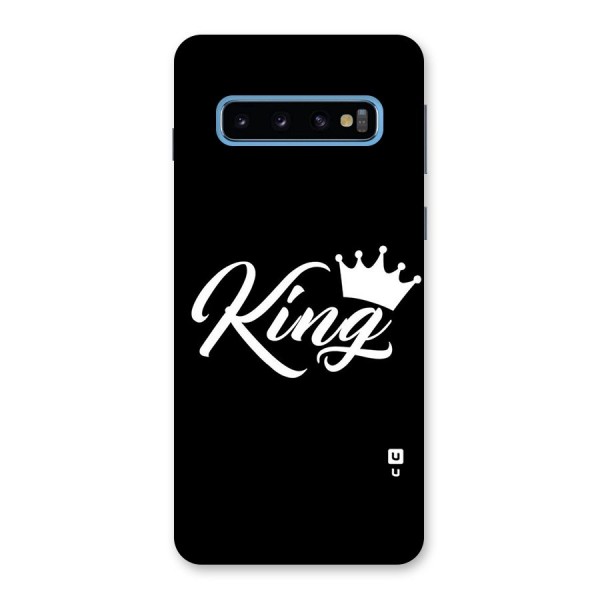 King Crown Typography Back Case for Galaxy S10