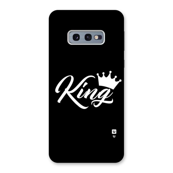 King Crown Typography Back Case for Galaxy S10e