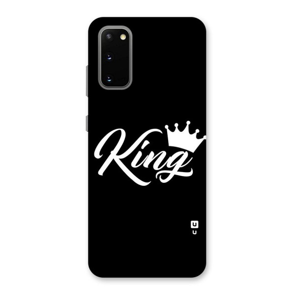 King Crown Typography Back Case for Galaxy S20