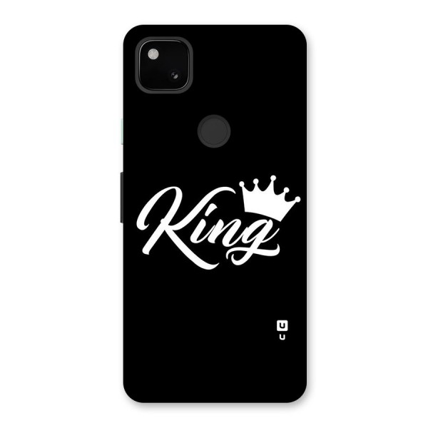 King Crown Typography Back Case for Google Pixel 4a