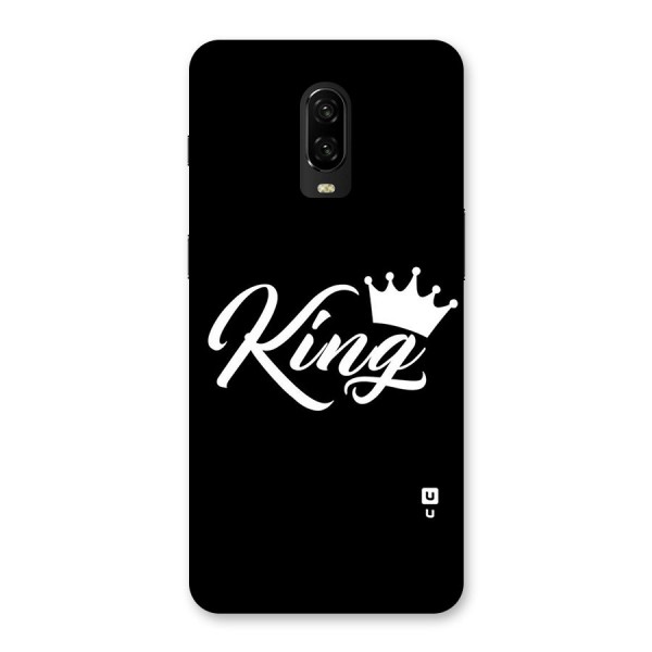 King Crown Typography Back Case for OnePlus 6T