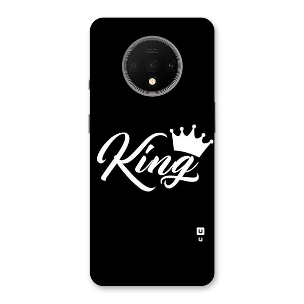 King Crown Typography Back Case for OnePlus 7T
