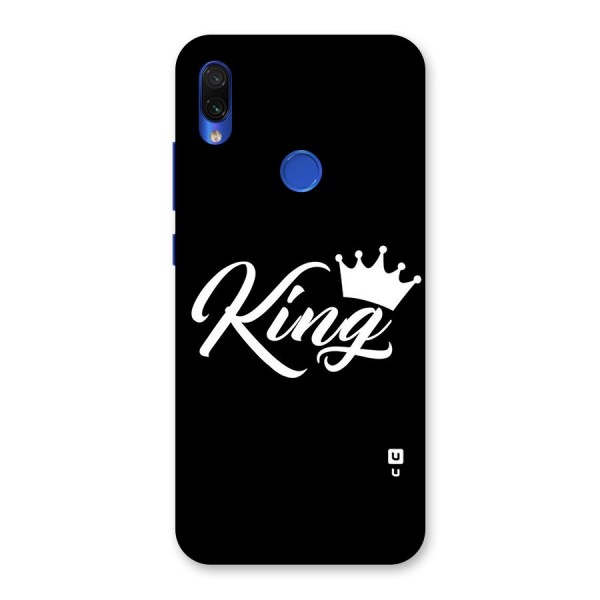 King Crown Typography Back Case for Redmi Note 7S