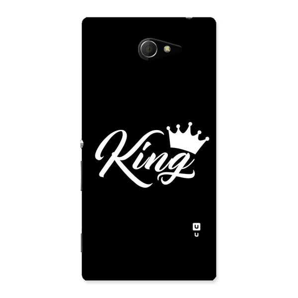 King Crown Typography Back Case for Sony Xperia M2