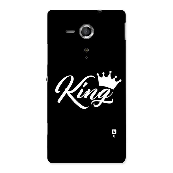 King Crown Typography Back Case for Sony Xperia SP