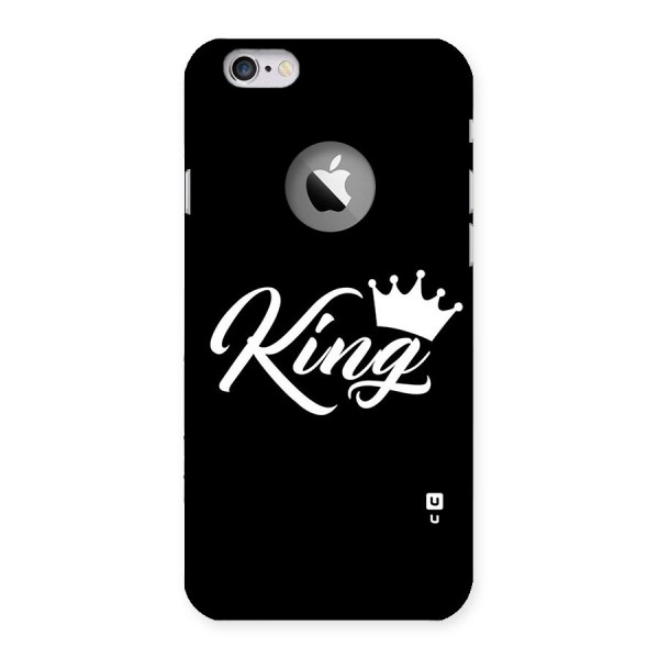 King Crown Typography Back Case for iPhone 6 Logo Cut