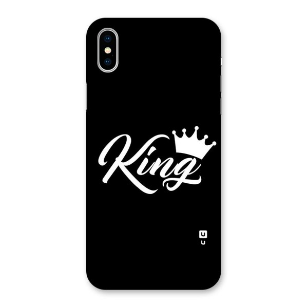 King Crown Typography Back Case for iPhone X