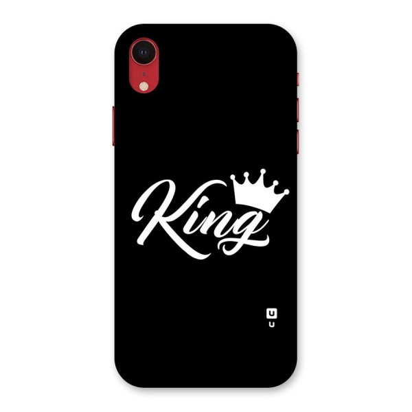King Crown Typography Back Case for iPhone XR
