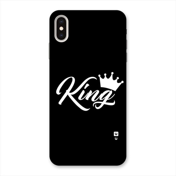 King Crown Typography Back Case for iPhone XS Max