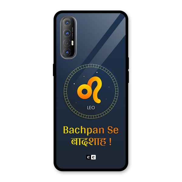 King Leo Glass Back Case for Oppo Reno3 Pro