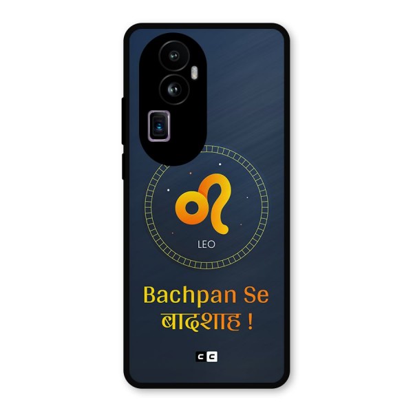 King Leo Metal Back Case for Oppo Reno10 Pro Plus