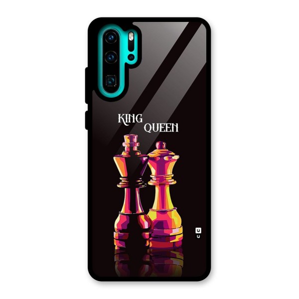 King Queen Glass Back Case for Huawei P30 Pro