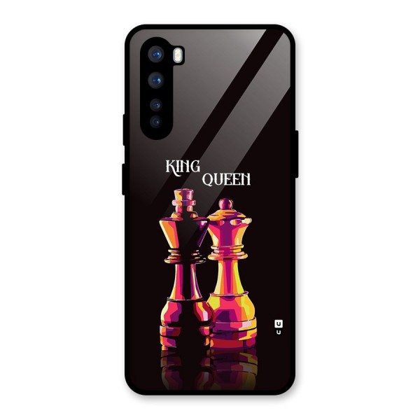 King Queen Glass Back Case for OnePlus Nord