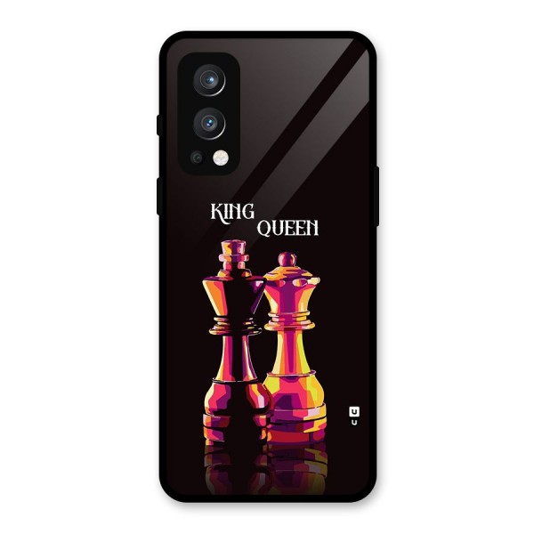 King Queen Glass Back Case for OnePlus Nord 2 5G