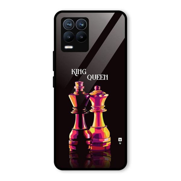 King Queen Glass Back Case for Realme 8 Pro