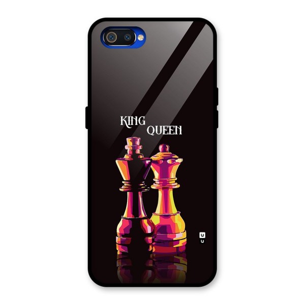 King Queen Glass Back Case for Realme C2